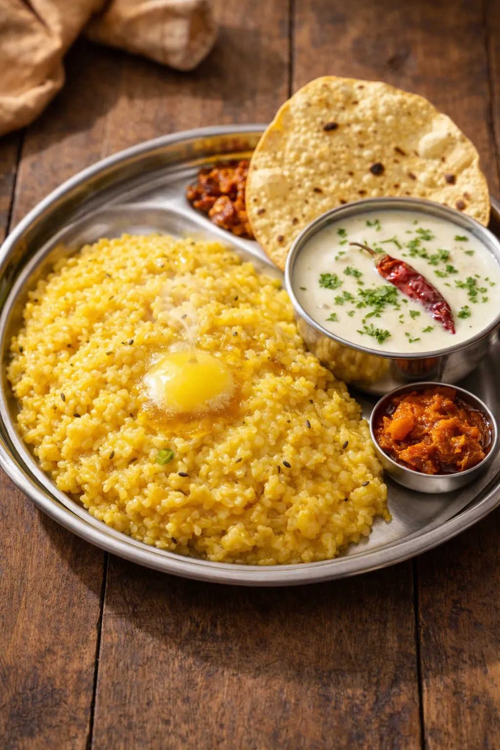 Khichdi with Kadhi - Comfort food at The Taste of Gujarat, Calgary
